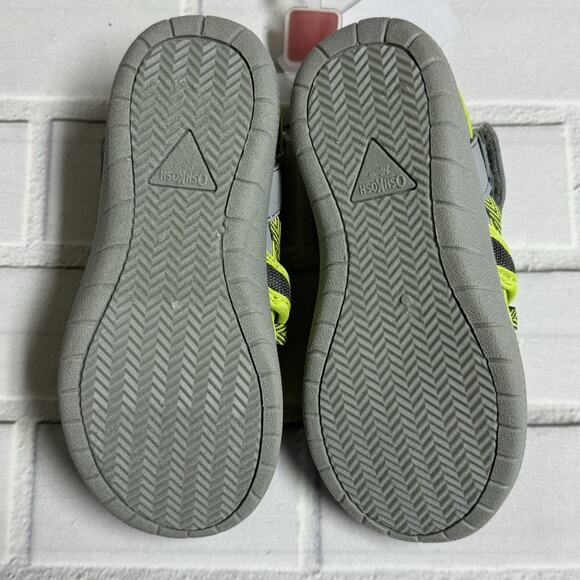 OshKosh Everplay Flexible Outsole Bump Toe Sandal Neon Green Toddler Size 12 - Picture 6 of 7